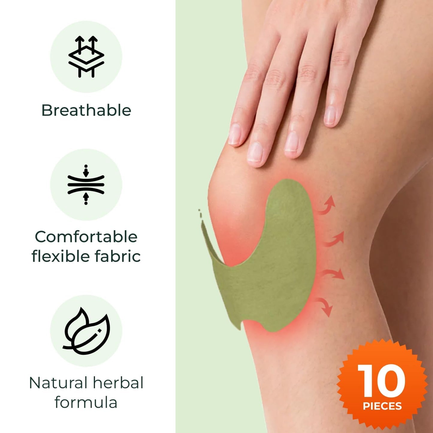 Herbal Pain Relief Patch - Pack of 10 PCS (Buy 1 Get 1 Free)